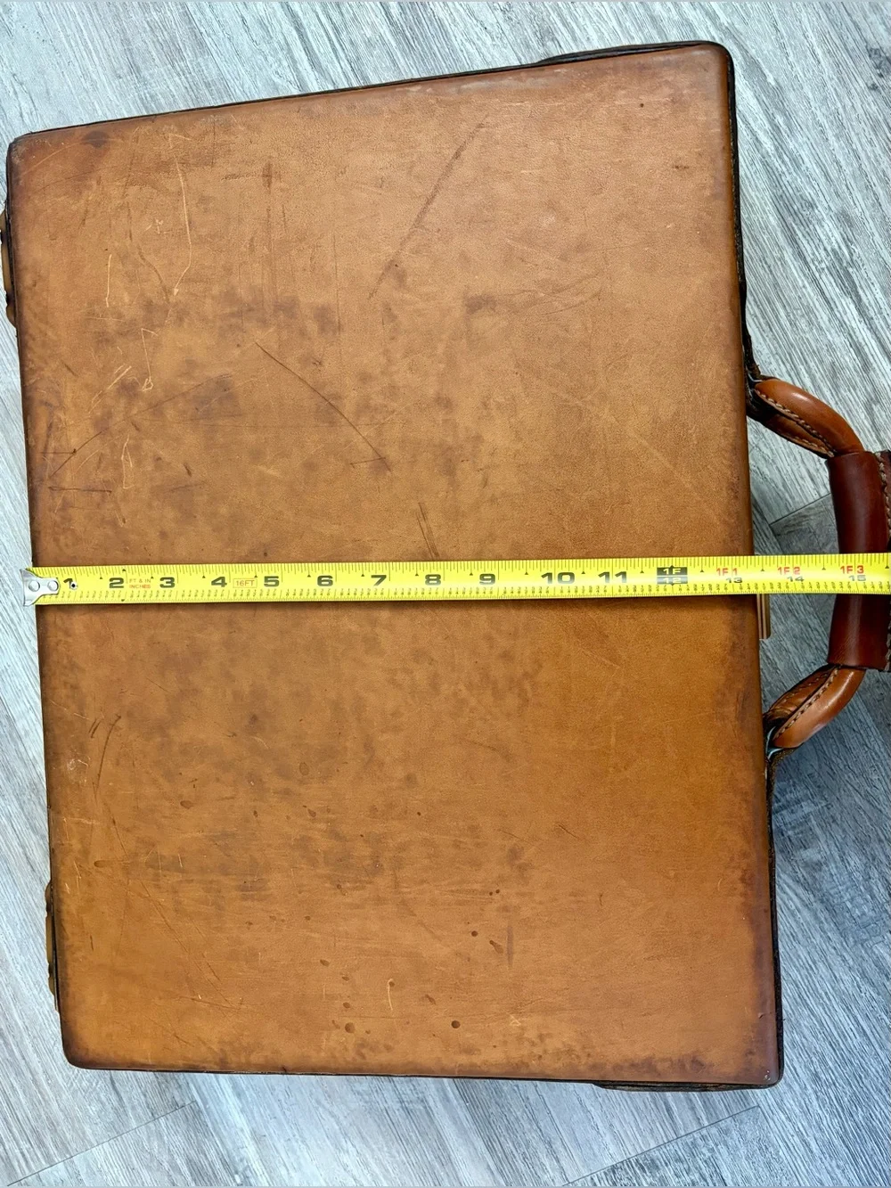 Vintage 1980s Hartmann Belting Leather Briefcase